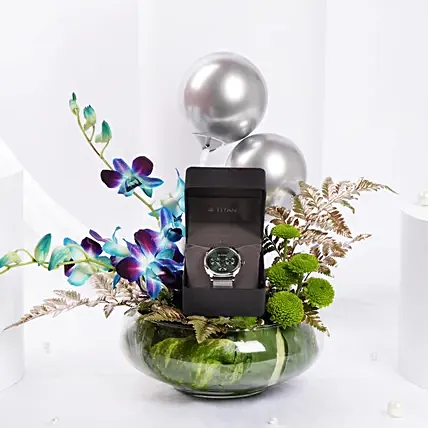 Titan Classic Green Dial Watch Gift For Him: 