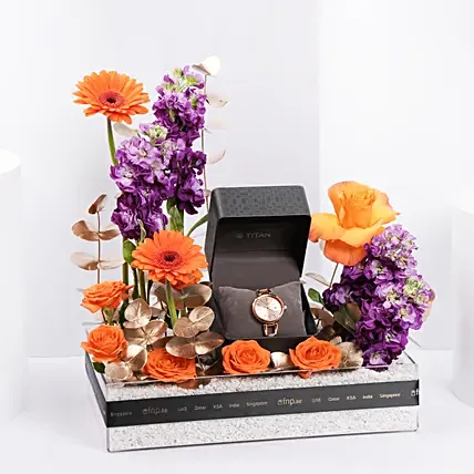 Titan Raga Rose Gold Watch for Her: Watches for Women