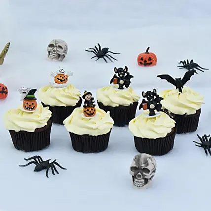 Trick or Treat Theme Cup Cakes: Halloween Cupcakes