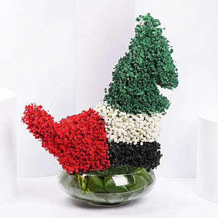 Uae Map Floral Arrangement: UAE National Day Flowers