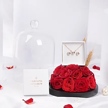 Caroline Svedbom Valentina Heart Swarovski Crystals & Roses: Jewellery