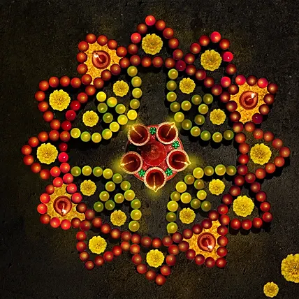 Welcoming Diwali Rangoli: Home Decor Items