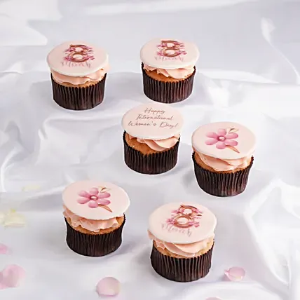 Womens Day Flower Cupcakes: Women's Day Cakes