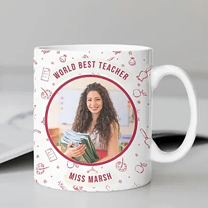 World Best Miss Teacher Personalized Mug: Personalised Mugs Dubai