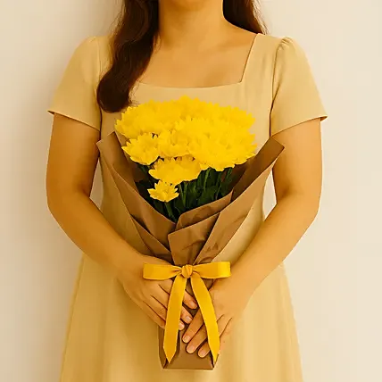 Yellow Chrysanthemum Bouquet: Chrysanthemum Flowers Bouquets