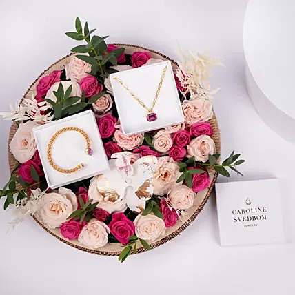 Caroline Svedbom Dark Rose Jewlery Tray For Her: Jewellery