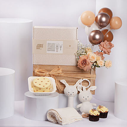 Elli Junior Luxury Baby Gift Set With Teddy And Blanket: 