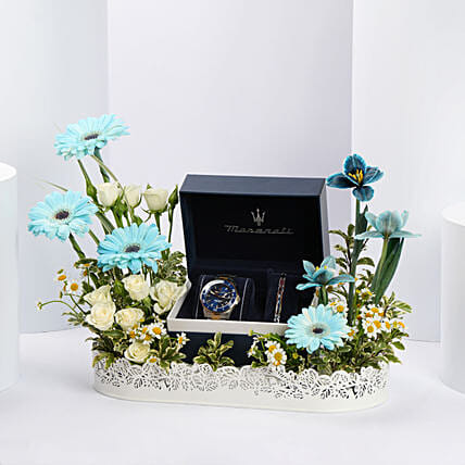 Maserati Blue Dial Analog Watch for Men: Premium Gifts