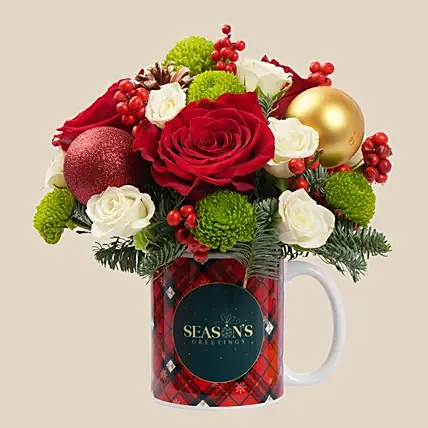 Classic Christmas Bloom Vase: 