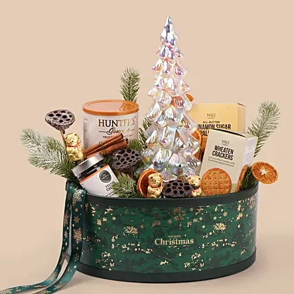 Emerald Glow Festive Hamper: Gifts for Christmas