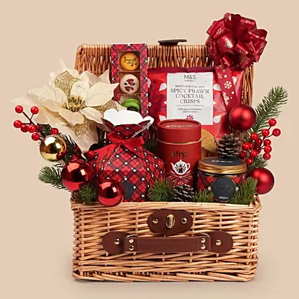 Festive Red Elegance Hamper: Christmas Hampers