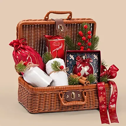 Merry Moments Luxury Hamper: تنسيق هدايا الكريسماس