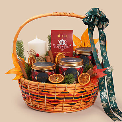Spiced Serenity Gift Basket: Christmas Hampers