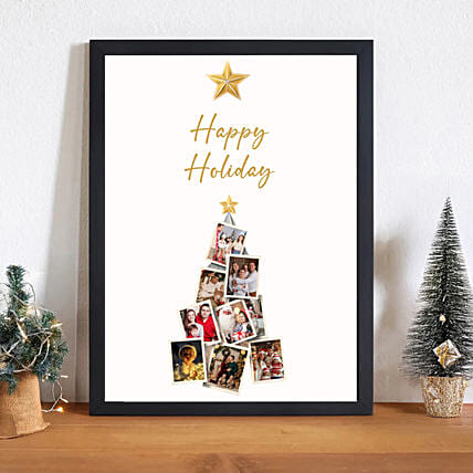 Happy Holidays Frame: Personalised Christmas Gifts