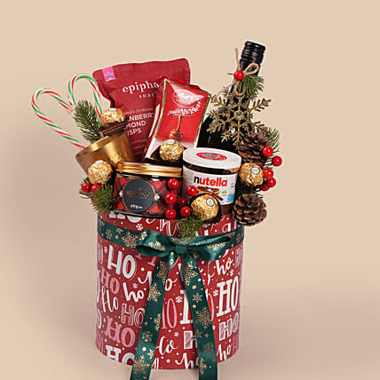 Christmas Joy And Indulgence Gift Basket: Premium Gifts