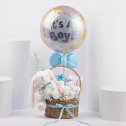 Welcome Baby Boy Gift Basket: Gift Hampers 