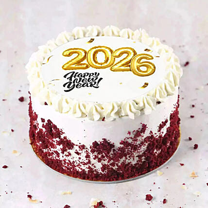 كيكة ريد فلفيت لذيذة للاحتفال بالسنة الجديدة 1 كجم: هدايا رأس السنة اون لاين 