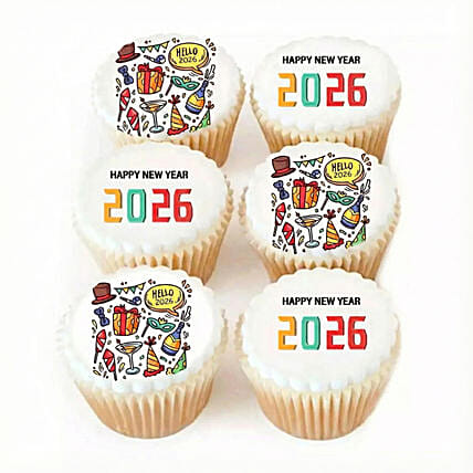 2026 Cup Cakes: New Year Cakes