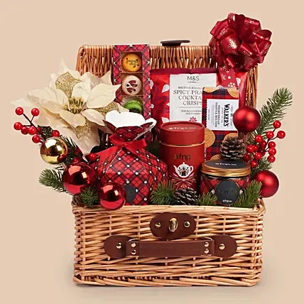 Crimson Festive Elegance Hamper: Christmas Hampers