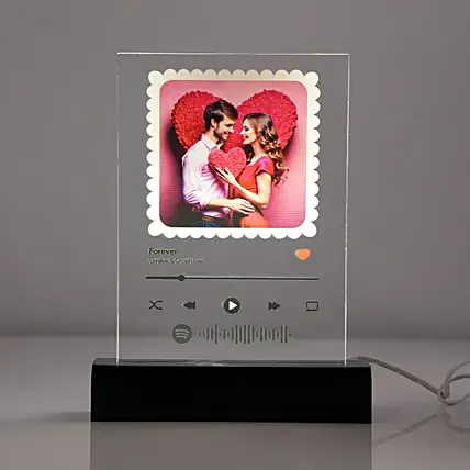 Forever Song Photo Frame: Kiss Day Gifts