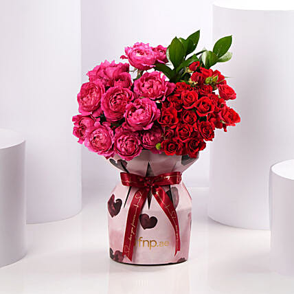 Valentine Red And Pink Passion Box: Hug Day Gifts