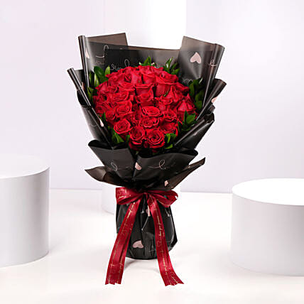 35 Red Roses Valentine Bouquet: Valentine's Day Gifts
