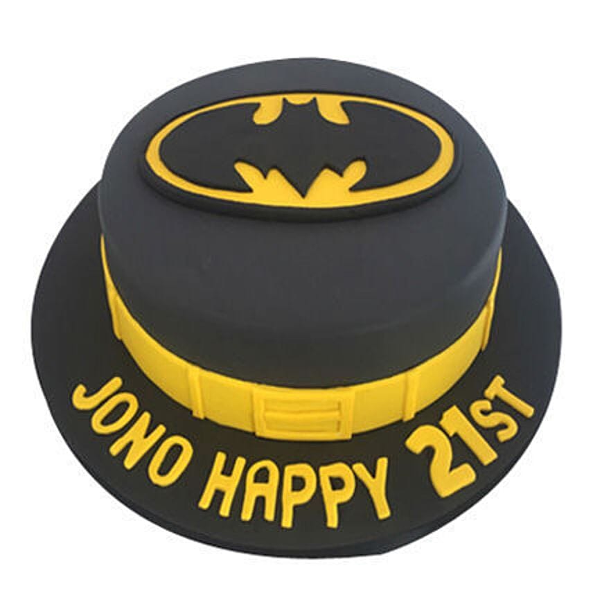 Batman Fondant Cake Half Kg