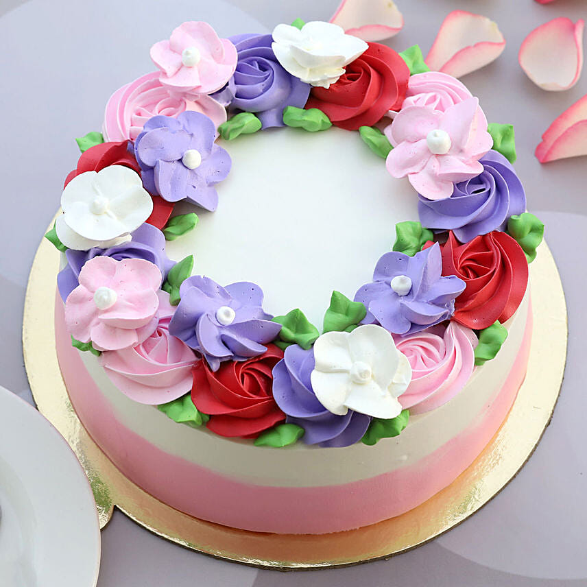 Floral Blossom Chocolate Cake 1.5 Kg