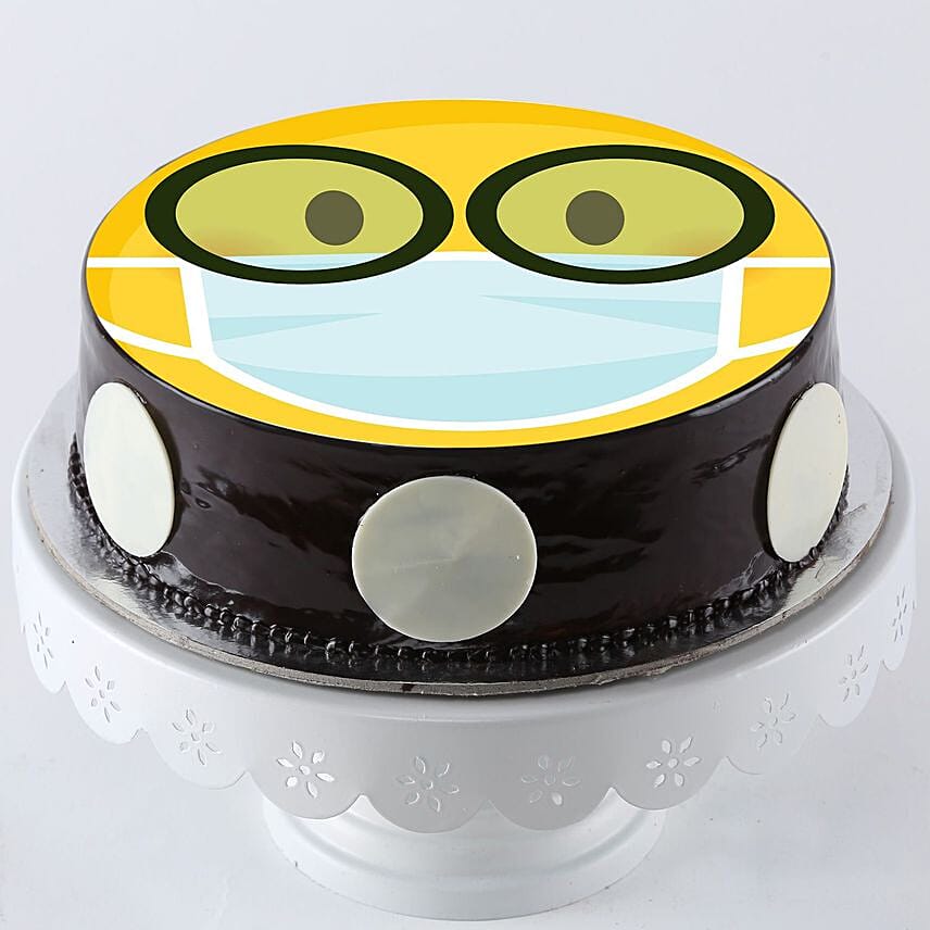 Nerd Mask Emoji Chocolate Cake Half Kg