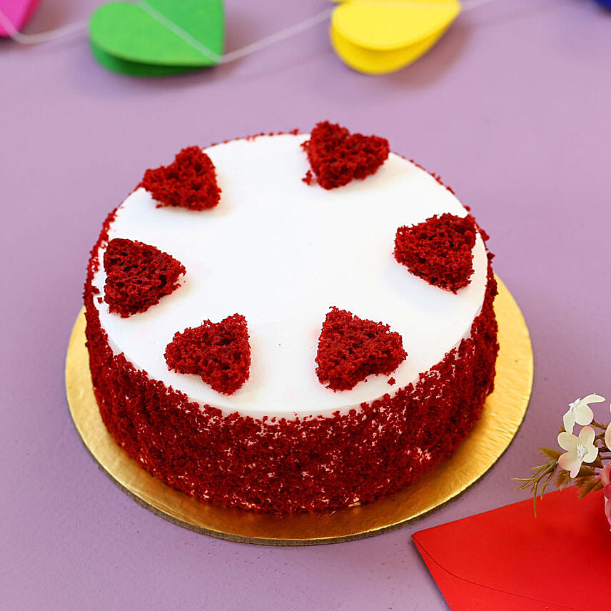 Red Hearts Velvet Cake- 1 Kg