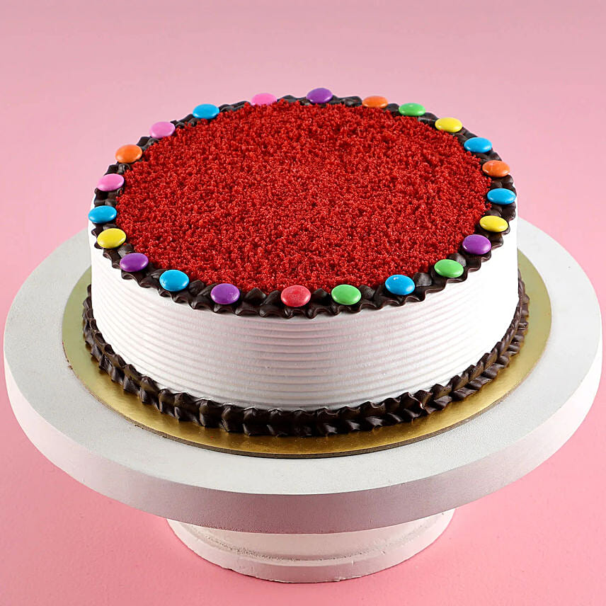 Red Velvet Gems Cake 1.5 Kg