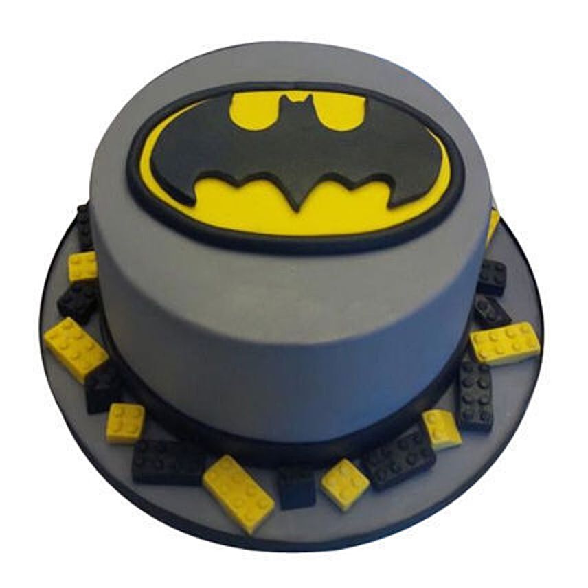 Round Batman Cake 1.5Kg