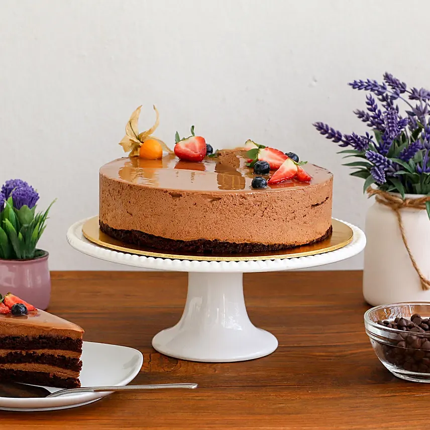 Tempting Belgian Chocolate Mousse Cake 1Kg