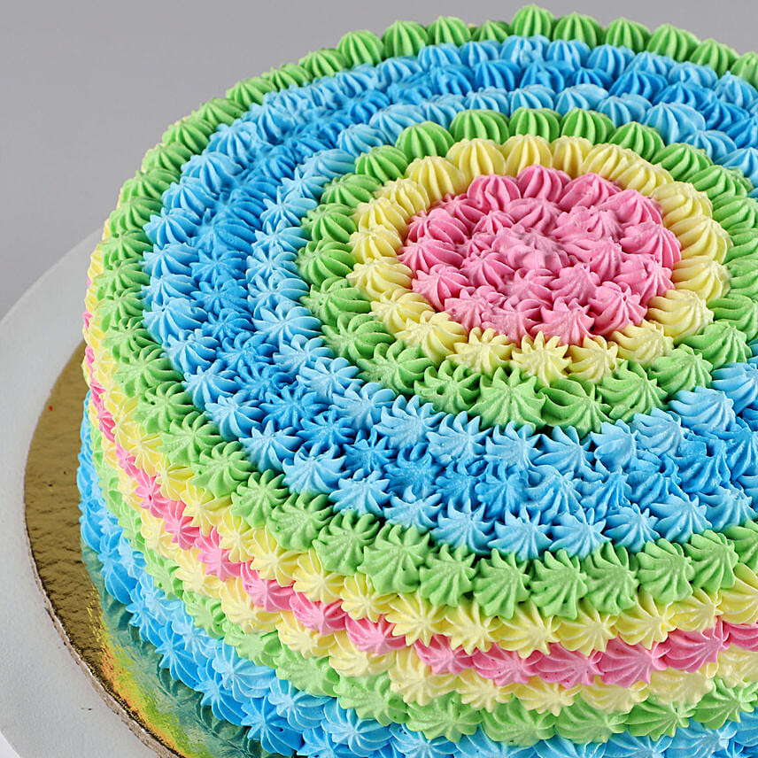 Colourful Creamy Cake 1.5 Kg