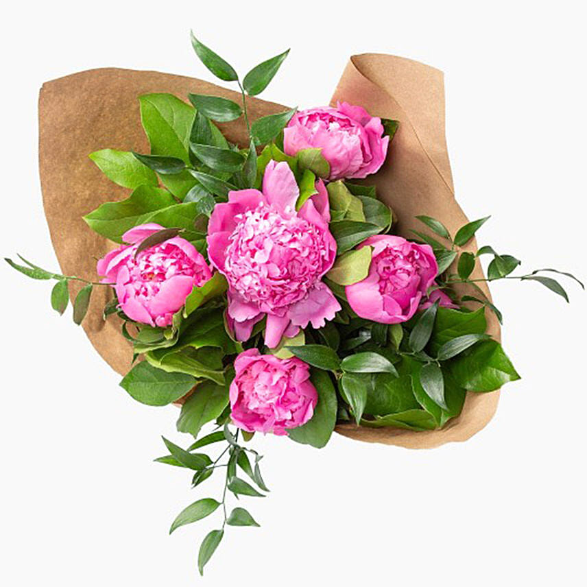Elegant Pink Peonies Bouquet