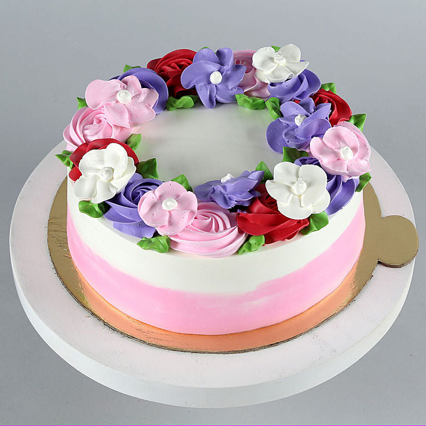 Floral Blossom Chocolate Cake Half Kg