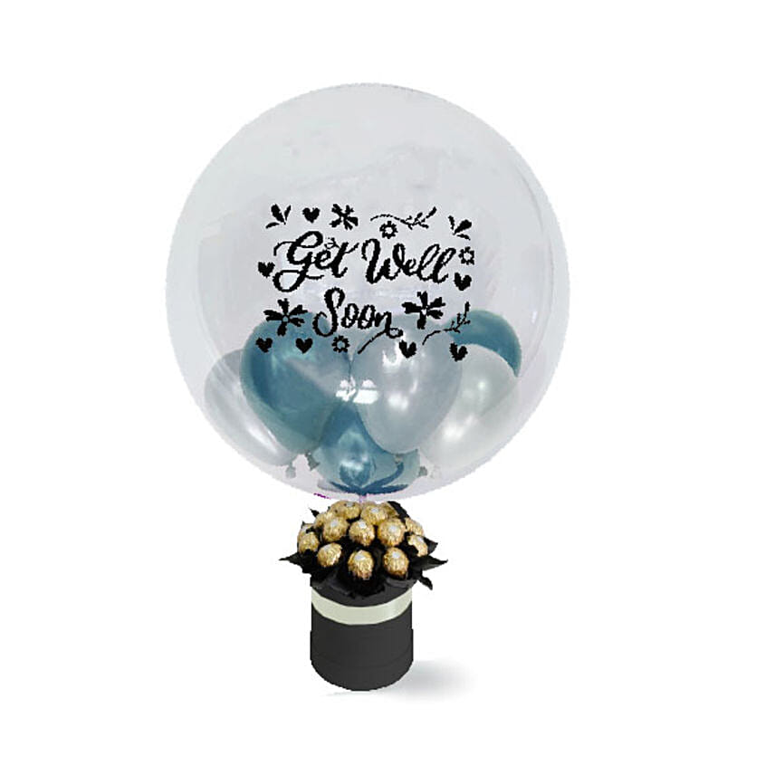 Get Well Soon Hot Air Balloon With Ferrero Rocher