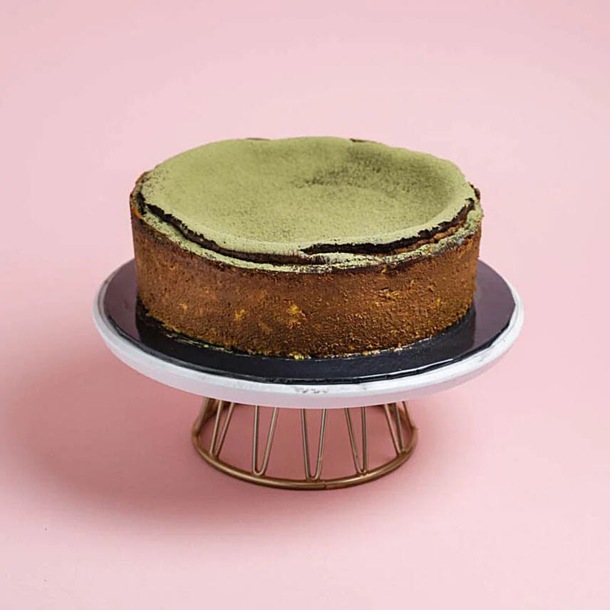Green Tea Burnt Cheesecake