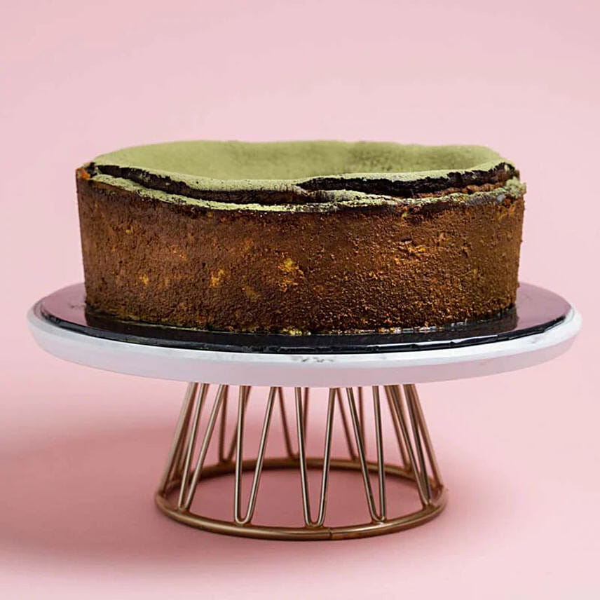 Green Tea Burnt Cheesecake