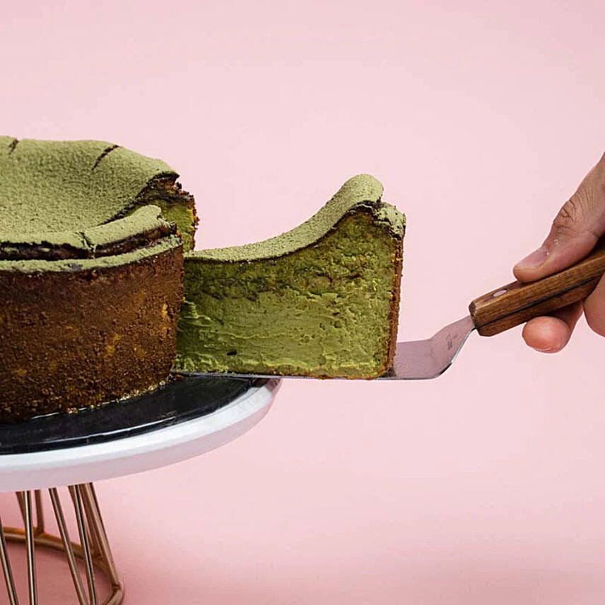 Green Tea Burnt Cheesecake