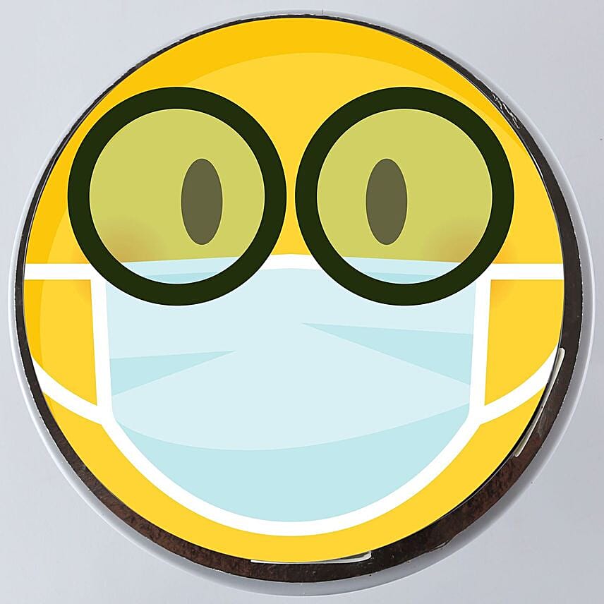 Nerd Mask Emoji Chocolate Cake Half Kg