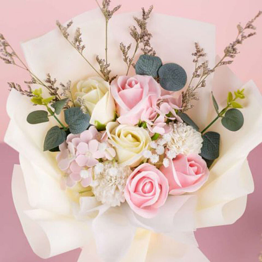 Premium Mixed Flowers Beautifully Tied Bouquet