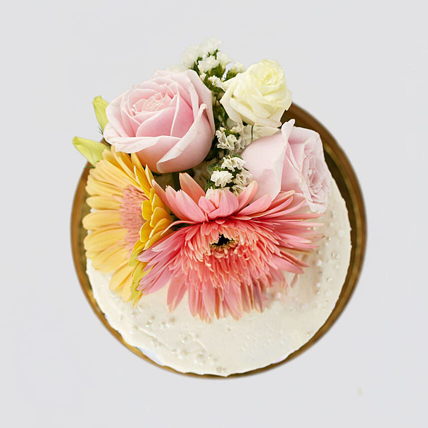 Salted Caramel Chocolate Iren Floral Cake