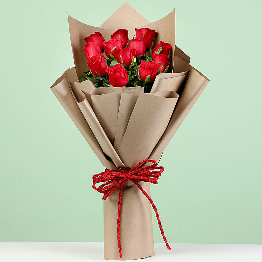 Scintillating 6 Red Roses Bouquet