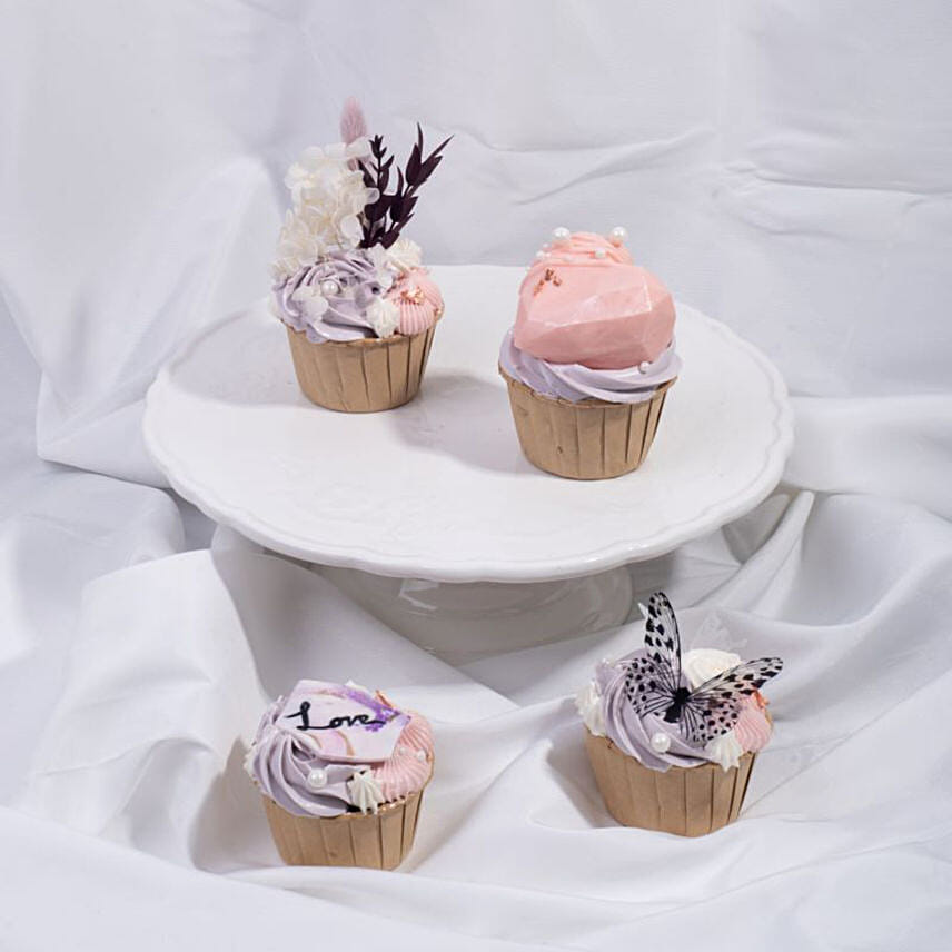 Sweetheart Cupcake 4 Pcs