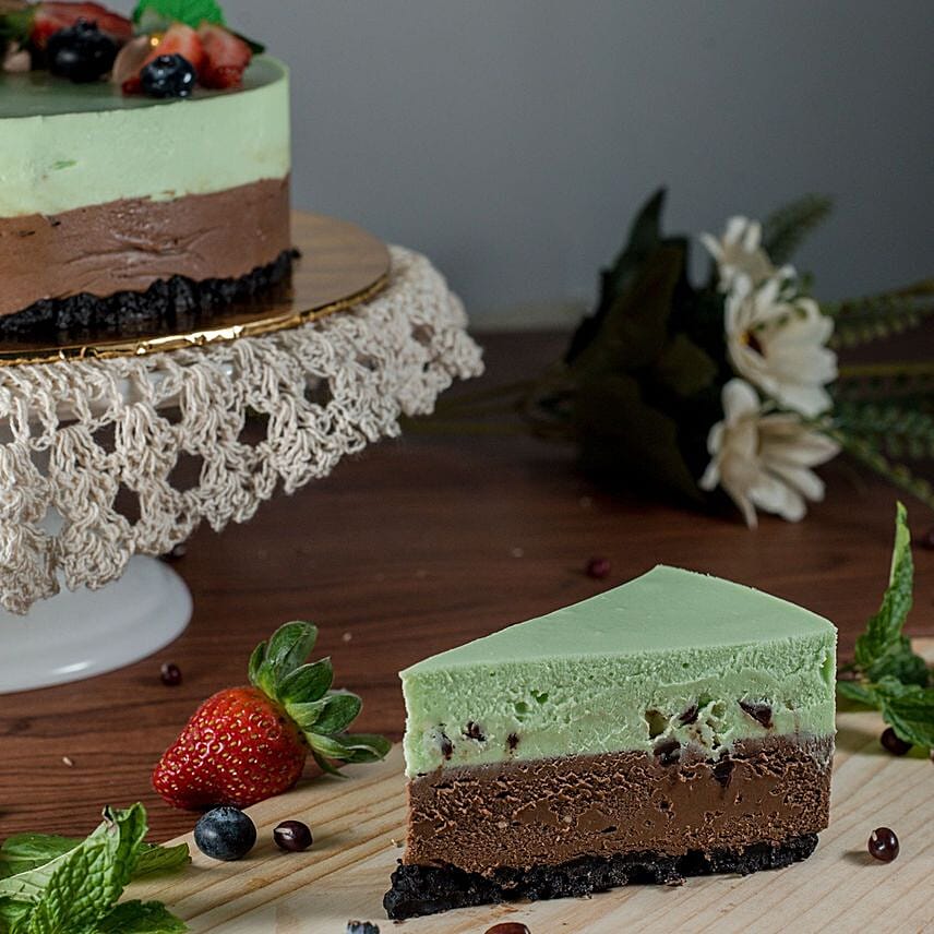 Tempting Chocolate Mint Cheesecake