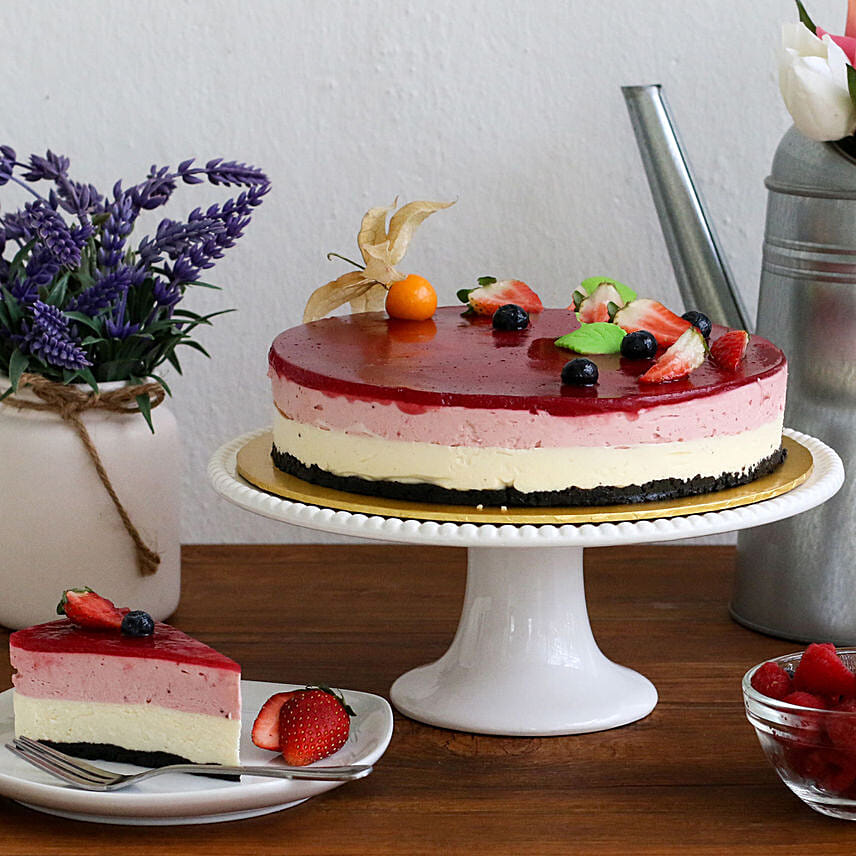Tempting Mixed Berry Cheesecake