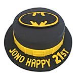 Batman Fondant Cake Half Kg