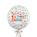 Birthday Big Glittery Confetti Balloon