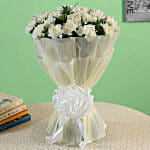 Charming 20 White Carnations Bunch